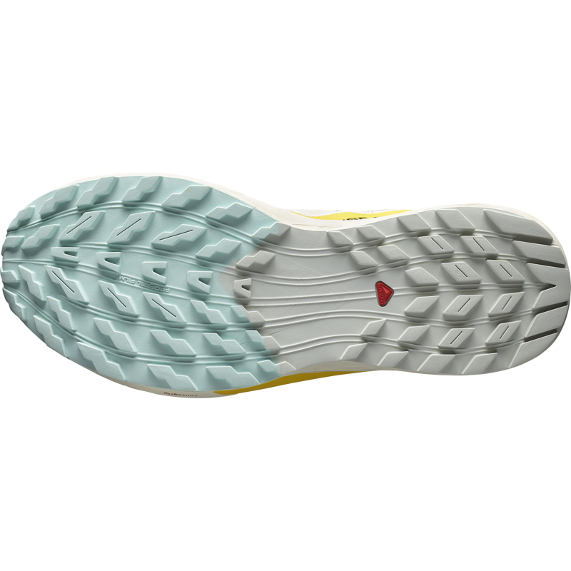 Salomon Sense Ride 5 Men's Trail Running Shoe in Rainy Day/Hot Sauce/Freesia-1